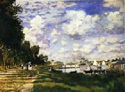 Claude Monet The dock at Argenteuil Norge oil painting reproduction
